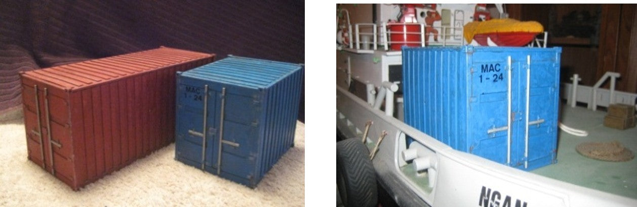 M221  1:24th scale  10 ft container