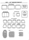 M270  1:20th scale Tyne Lifeboat Window frame set