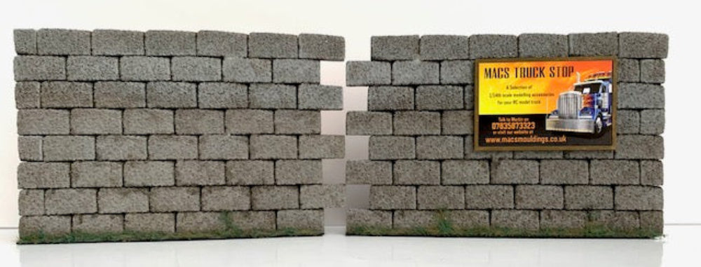 M419 1:14th scale Breeze block wall section